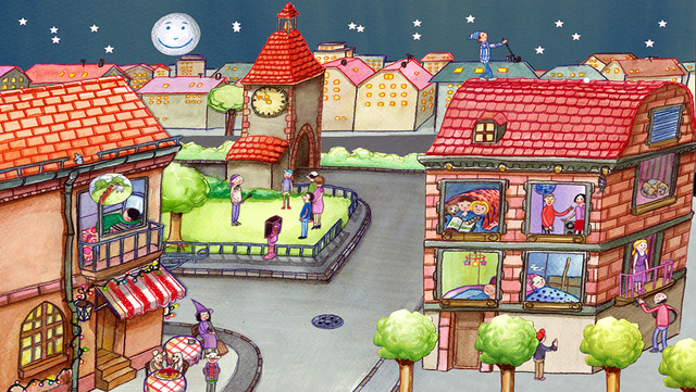 Le ambientazioni animate di Wonderkind: La mia città - Montessori 4 You - Spazio Montessori App