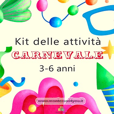 Kit delle Attività di CARNEVALE per bambini da 3 a 6 anni