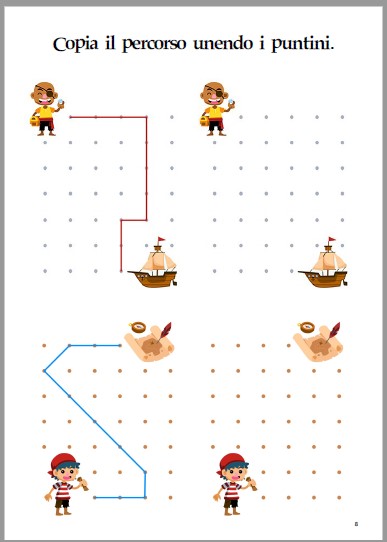 Kit delle Attività Le mie Attività con i PIRATI 3-5 anni