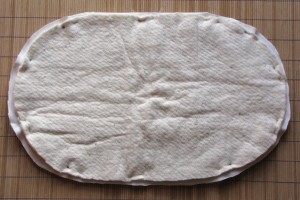 Tessuto in cotone per raddoppiare il topponcino.