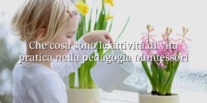 attività sensoriali montessori